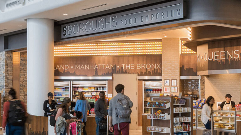 5 Boroughs Food Emporium at LaGuardia's Terminal B
