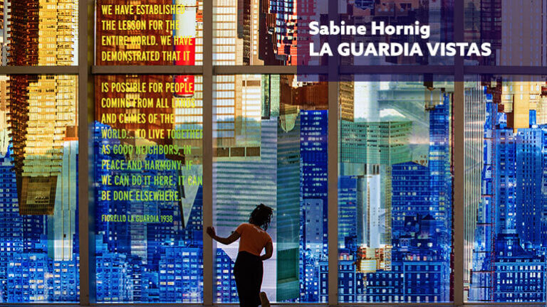 Sabine Hornig's La Guardia Vistas art installation at LaGuardia's Terminal B