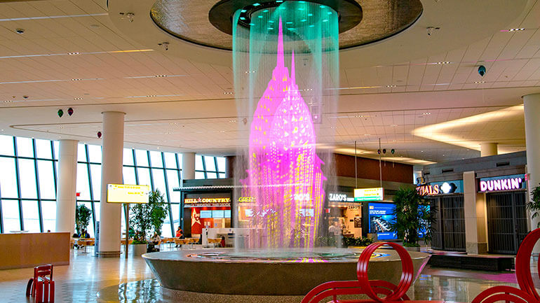 LaGuardia's Terminal B Water Feature